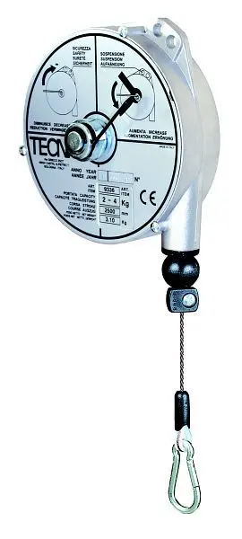 Brinkmann Federzug - Traglast: 8 - 10 kg und Seillänge: 2500 mm aus Edelstahl 6410 9339