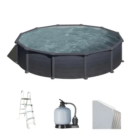 Gre Granada Roundbecken Ø550 x 132 cm - Stahlwandpool