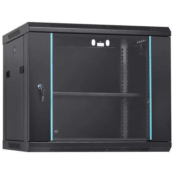 VEVOR 9U Wandmontage-Netzwerkserver-Rack-Schrankgehäuse 155'' tiefes Türschloss WLJJGHBL9U1552RC3V0