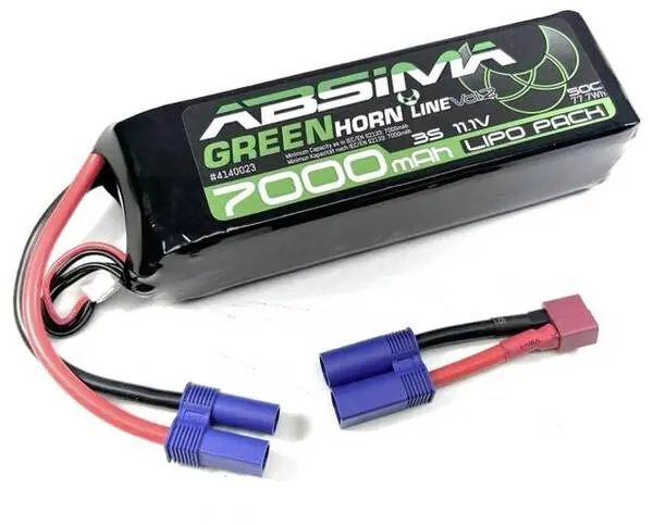 Absima Modellbau-Akkupack (LiPo) 11.1 V 7000 mAh Zellen-Zahl: 3 50 C Stick EC5 Stecker mit 4 Steckdosen