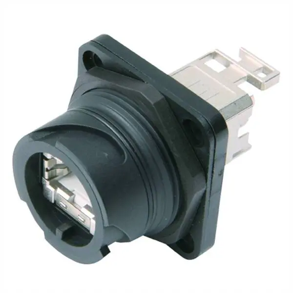 Telegärtner 100007416 STX V1 RJ45-Steckerset Kunststoff Variante 1 100007416 Chassisbuchse, Einbau Pole: 8P8C Schwarz ink...