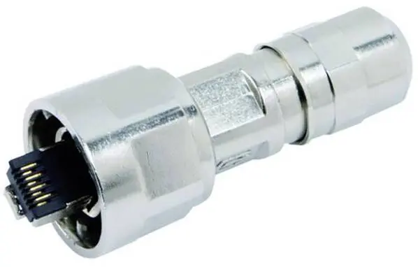 Telegärtner 100007457 STX V1 RJ45-Steckerset, IP67 100007457 Stecker, gerade Metall 1 St. IP44 Spritzwassergeschützt