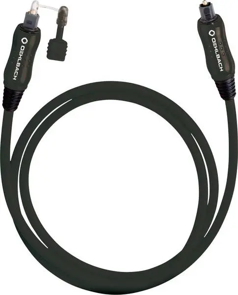 Toslink Audio Anschlusskabel [1x Toslink-Stecker (ODT) - 1x Toslink-Stecker (ODT)] 1.50 m Schwarz Oehlbach OPTO Star Bla