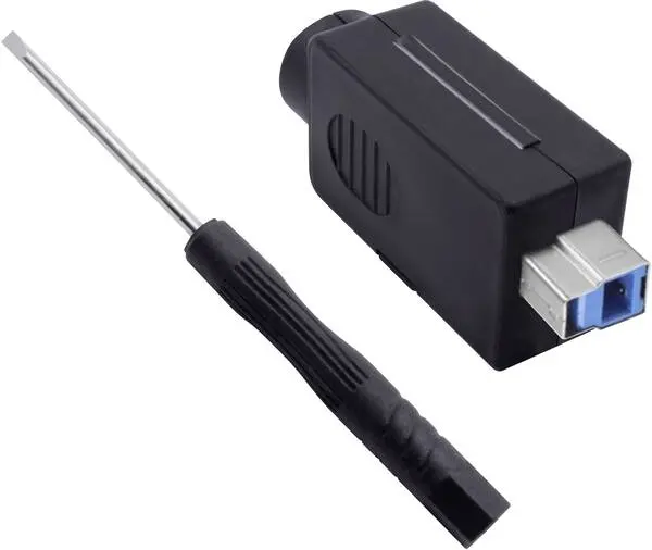 USB 3.0 Modular-Stecker Set, Typ B Stecker, gerade 2001C204 Quadrios Inhalt: 1 St. für den Transport auf Rädern
