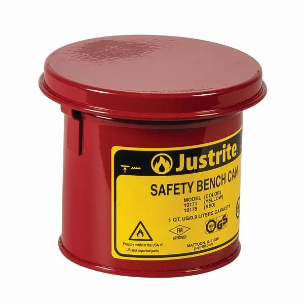 Justrite Schutzsbankdosen 1007 12.4cm x 14cm Rot JUT10175RD