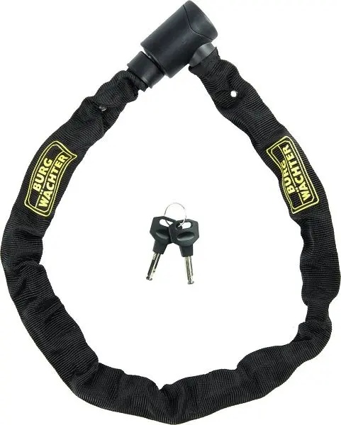 BURG-WÄCHTER Kettenschloss 580 90 BLACK BxT (außen): 6 x 900mm VE: 5 Stück 39020