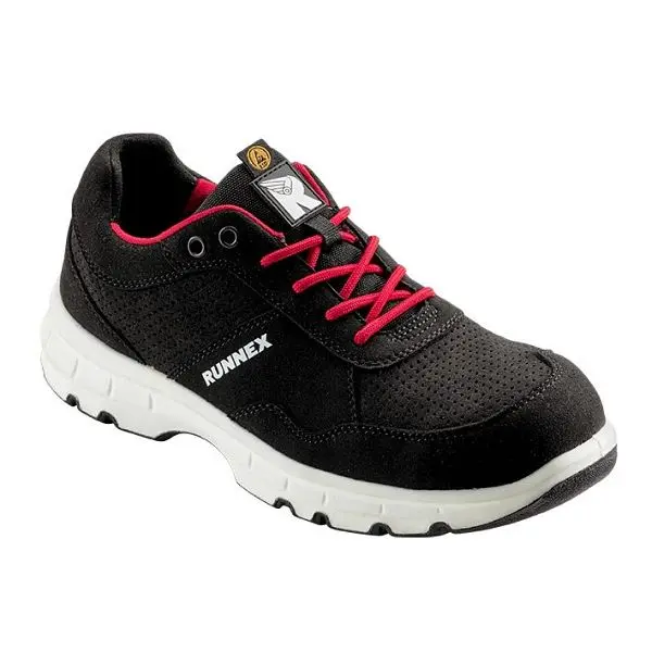 RUNNEX S1P-ESD-Schutzshalbschuhe FlexStar schwarz/rot Grösse: 36 VE: 1 Paar 5179-36