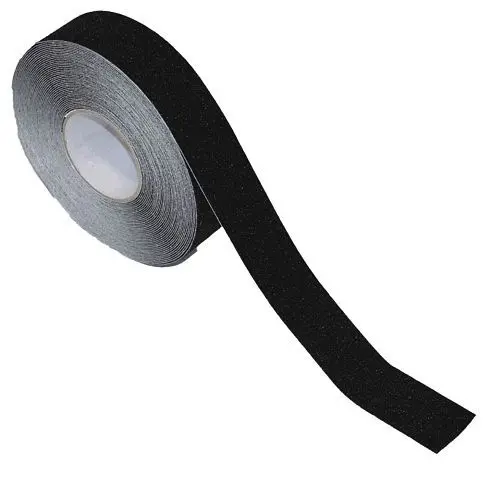 B-SAFETY Extra Grobkörniger Antirutschbelag als Rollenware 100 mm schwarz AR110100