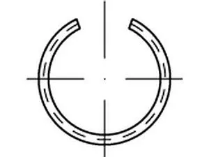 Runddraht-Sprengringe DIN 7993 Federstahl-Draht B 18 VE=S (100 Stück)