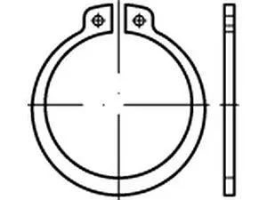 Sicherungsringe DIN 471 Federstahl 35 x 25 schwere Ausführung VE=S (200 Stück)