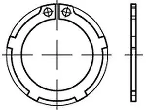 Sicherungsringe DIN 983 Federstahl 25 x 12 VE=S (500 Stück)