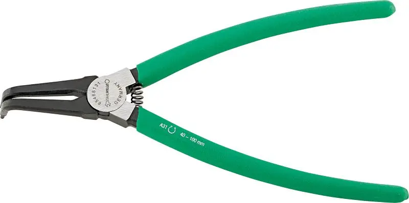 STAHLWILLE Sicherungsringzange für Außenringe Länge 128mm Kopf poliert Handhabunge Kunststoff-Überzug mit gerauter Bes...