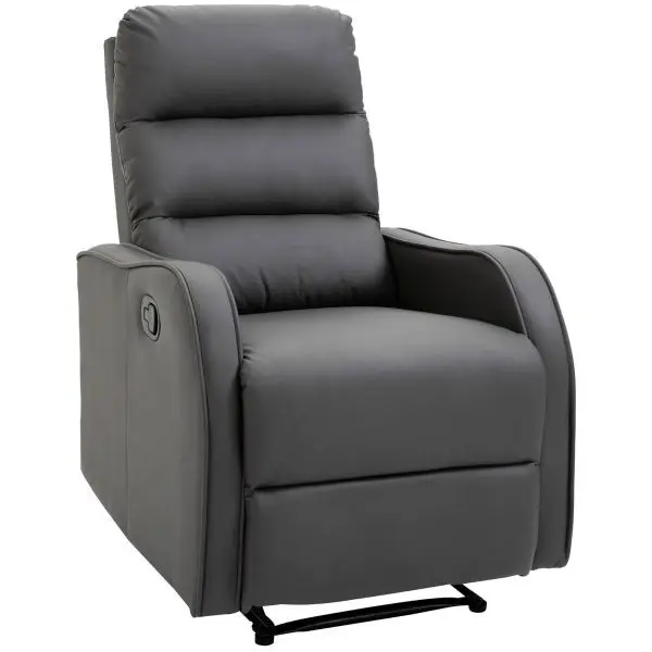 HOMCOM Relaxsessel Ruhesessel mit Liegefunktion Drehbarer Fernsehsessel 833-704CG