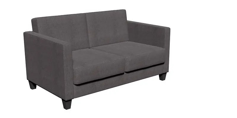 SETRADA 2-Sitzer Sofa Webstoff anthrazit-grau 136 x 82 x 80 cm LE-SE01-2P-WS-UNI22