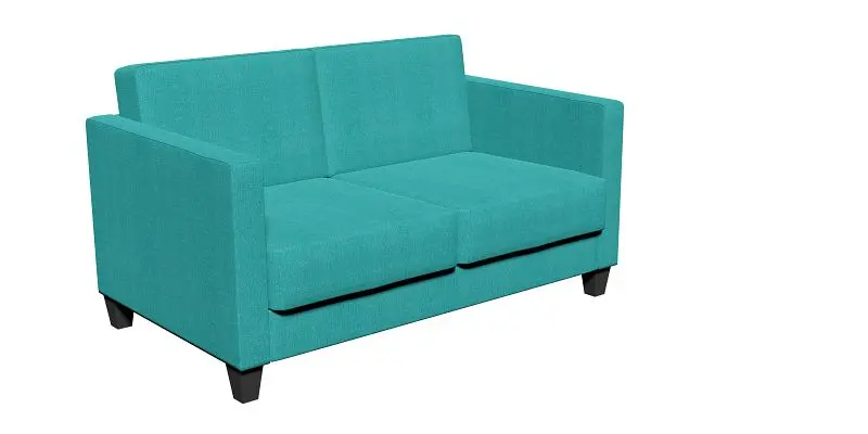 SETRADA 2-Sitzer Sofa Webstoff petrol 136 x 82 x 80 cm LE-SE01-2P-WS-UNI15