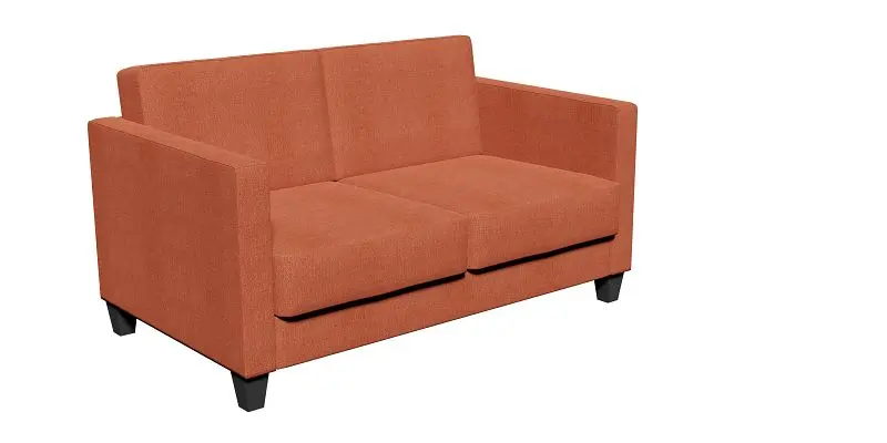 SETRADA 2-Sitzer Sofa Webstoff terracotta 136 x 82 x 80 cm LE-SE01-2P-WS-UNI4
