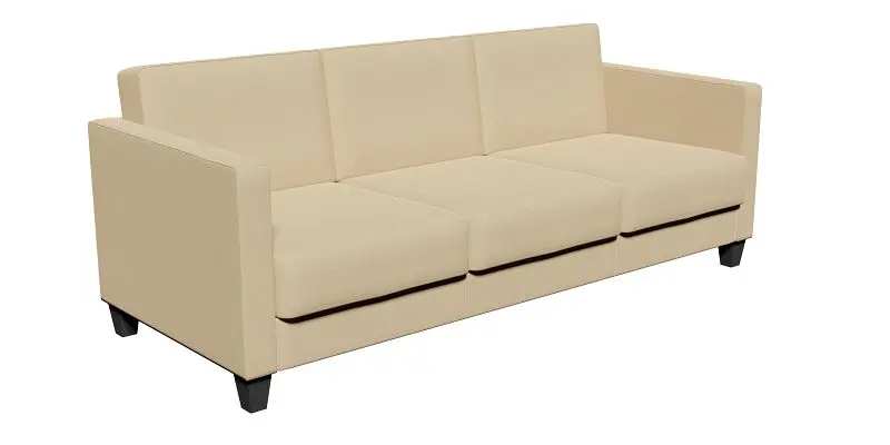 SETRADA 3-Sitzer Sofa Kunstleder beige 194 x 82 x 80 cm LE-SE01-3P-KL-PRO-BE