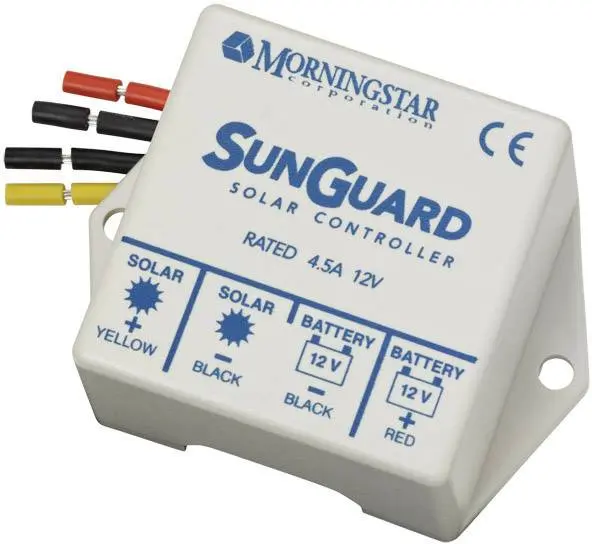 Morningstar Sunguard SG-4 Laderegler PWM 12 V 4.5 - Komplettset mit Zubehör