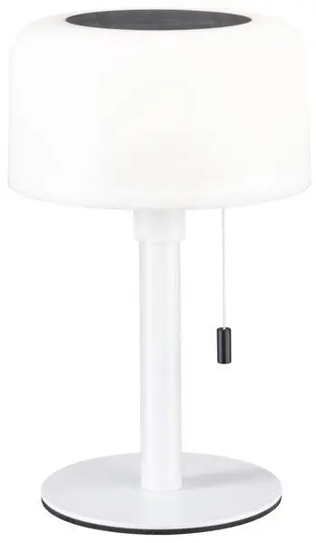 Paulmann 94606 Bartja Solar-Tischlampe 1.6 W Warmweiß Weiß