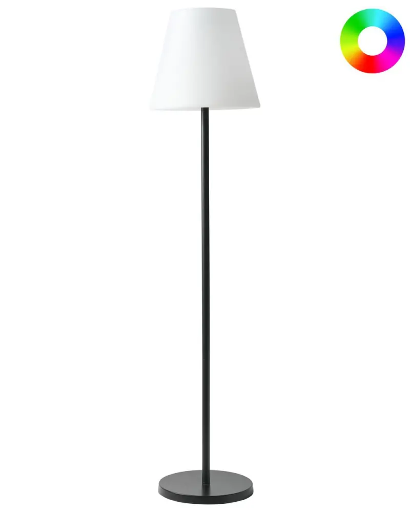 Solar LED-Stehleuchte für den Außenbereich FONESCA Weiß mit 12V Anschluss