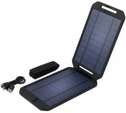 Tragbare Powerstation mit Power Traveller Extreme PTL-EXTSL001 Solar-Ladegerät Ladestrom Solarzelle 1000 mA 5 W