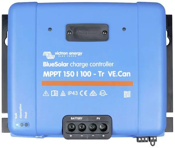 Victron Energy BlueSolar 150/100-Tr VE.Can Laderegler MPPT 12 V, 24 V, 48 V 100 - Komplettset mit Zubehör