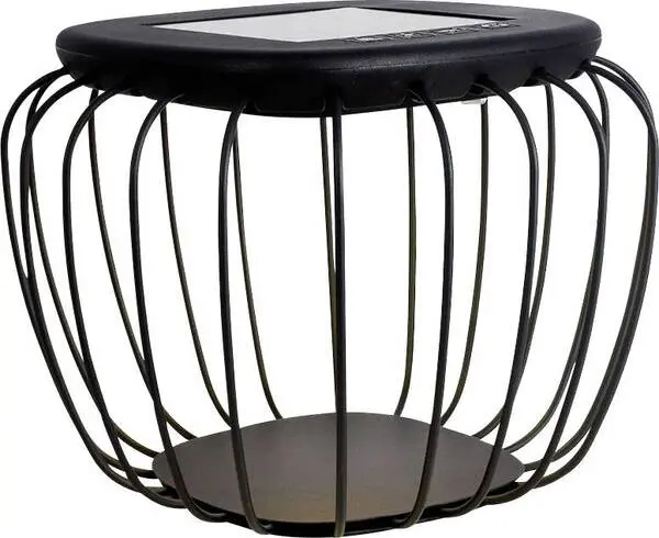 V-TAC 23384 VT-7993 Solar-Tischlampe 1 W Warmweiß, Kaltweiß Grau mit 12V Anschluss