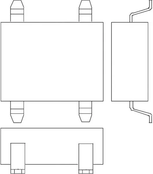 Infineon Technologies DF10S Brückengleichrichter EDIP-4 1000 V 1 Einphasig für nachhaltige Energie