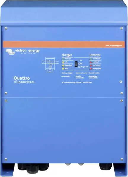 Victron Energy Wechselrichter 8000 W 48 V/DC - 230 V/AC | 100W | Monokristallin