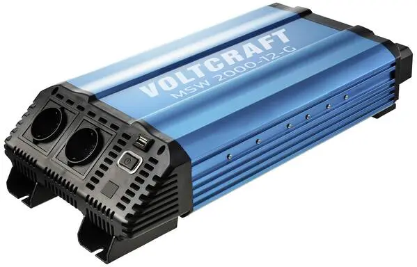 VOLTCRAFT Wechselrichter MSW 2000-12-G 2000 W 12 V/DC - 230 V/AC modifizierte Sinuswelle für den mobilen Einsatz