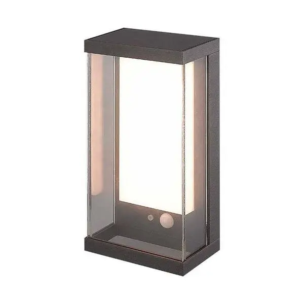 V-TAC 23033 VT-1193 Solar-Außenwandleuchte mit Bewegungsmelder LED 1 W Grau