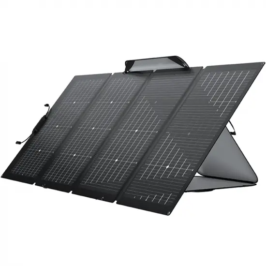 Tragbare Powerstation mit EcoFlow bifaziales tragbares Solarpanel 220W