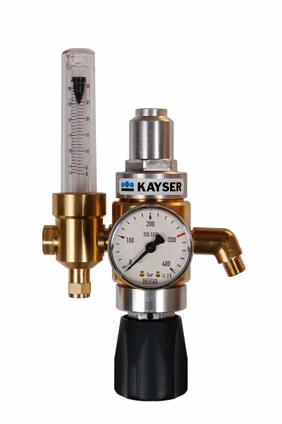 Kayser Druckregler mit Flowmeter und Gassparventil Modell ECOMAT 2000 54118