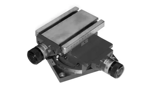 MACK Kreuztisch mit 2 Achsen drehbar Typ MG Mini Grösse 100 18-MG-100