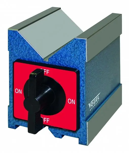 Vogel Germany Magnet- Mess- und Spannprisma gehärtet für Wellen Ø 6 - 70 mm 101 x 67 x 95 mm 331011