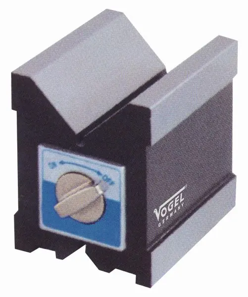 Vogel Germany Magnet- Mess- und Spannprisma gehärtet für Wellen Ø 6 - 30 mm 80 x 70 x 95 mm 331010