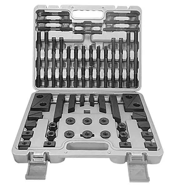 MACK Aufspannset im Plastikkoffer 58-teilig Anzugsgewinde M10 T-Nutensteine 12 mm 11-PKS-M10