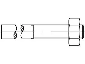 Anschweißenden DIN 525 Mu 3.6 M 14 x 180/ 60 VE=S (50 Stück)