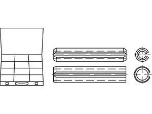 ART 82481 DIN 1481 Produktlinie Stahl Spannstifte VE=S