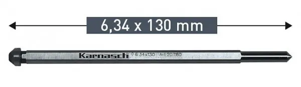 Karnasch Auswerferstift 634x130mm VE: 8 Stück 201160
