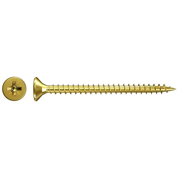 Fischer Classic-Fast II 40x50 Senkkopf gelbverzinkt Vollgewinde PZ VE: 500 Stück 551131