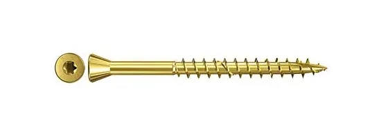 Fischer Dielenschraube 35x55 Senkkopf gelbverzinkt Teilgewinde TX VE: 200 Stück 660105