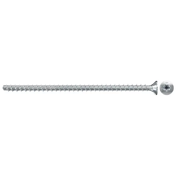 Fischer Vollgewindeschraube PowerFull II CTF 100x100 BC 50 Senkkopf Innenstern TX Vollgewinde galvanisch verzinkt blau pas...