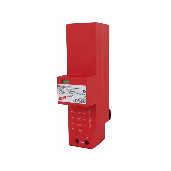 Dehn Kombi-Ableiter Sammelschantiker DEHNshield ZP TT/TN-S 4p 230VAC 15kV 3TE opt DSHZPBTT255 134509