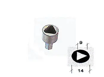 Lemp Bit Dreikant 9mm für Artikel 121520 121531