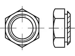 ART 88106 Setzmuttern M 6 / 09 Stahl gehärtet galvanisch verzinkt VE=K (100 Stück)