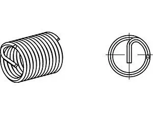ART 88331 AMECOIL Gewindeeinsätze 2 AM 10 x 125 x 20 VE=S (25 Stück)