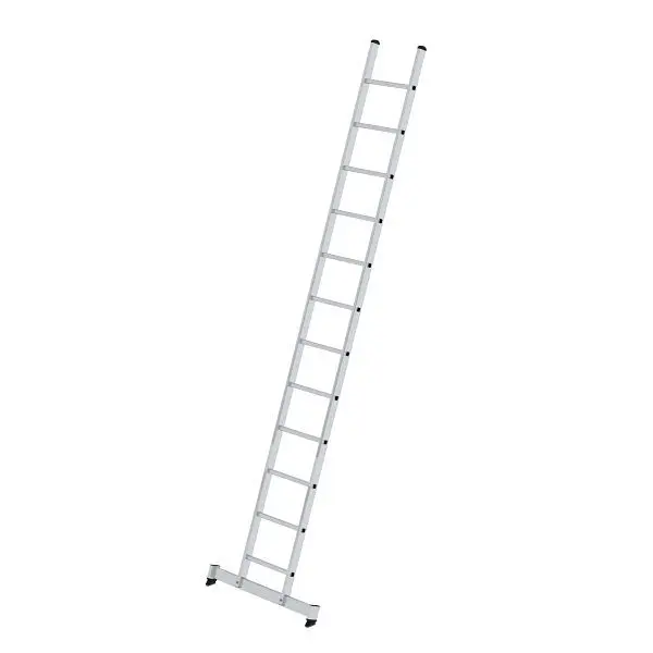 Munk Günzburger Steigtechnik Sprossen-Anlegeleiter mit nivello®-Traverse 12 Sprossen 010312