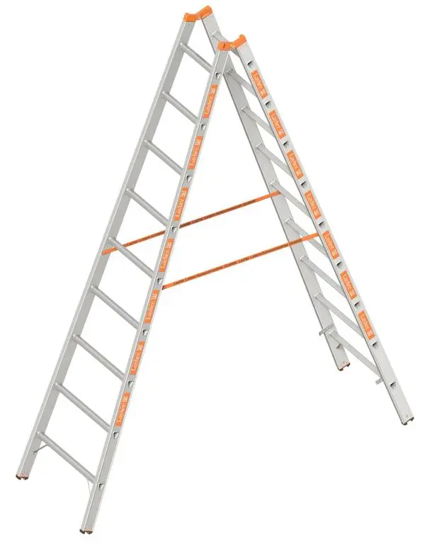 Layher Sprossenstehleiter ohne Traverse Länge: 270 m 9 Sprossen 1039009