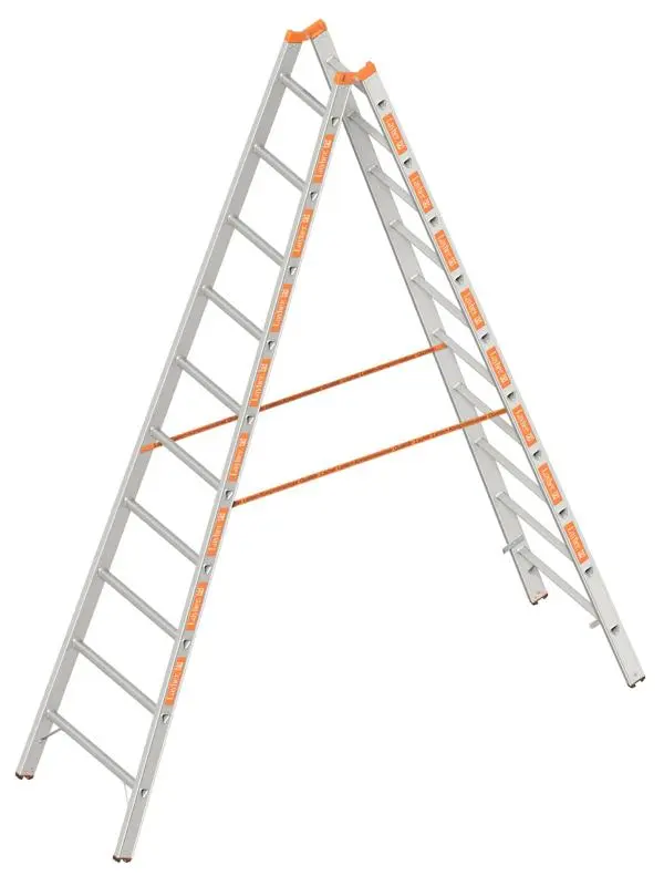 Layher Sprossenstehleiter ohne Traverse Länge: 295 m 10 Sprossen 1039010